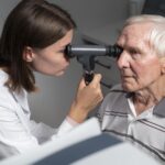 Patient receiving cataract treatment consultation in London
